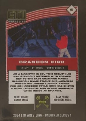 “The Rogue” Brandon Kirk trading card PW Catalog
