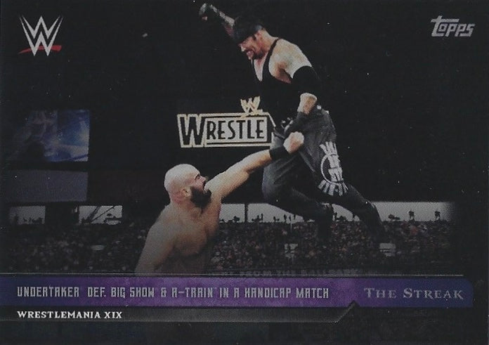 WrestleMania XIX – Undertaker DEF. Big Show & A-Train in a Handicap Match