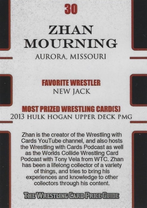 Zhan Mourning trading card PW Catalog