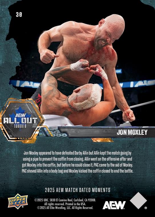 JON Moxley – JON Moxley Overcomes an Early Ambush to Claim the Win Over Darby Allin in a Coffin Match