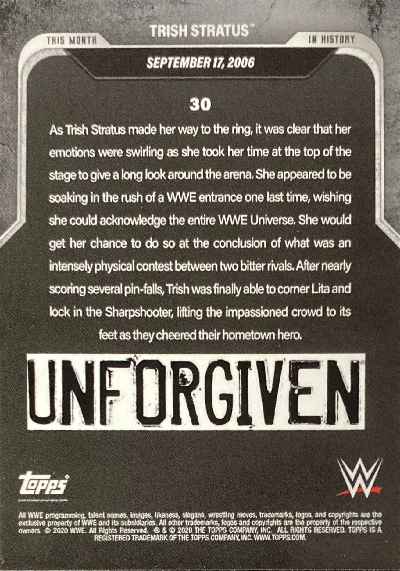 Unforgiven – September 17, 2006 Trish Stratus Competes in HER Last WWE Women’s Championship Match - image 2