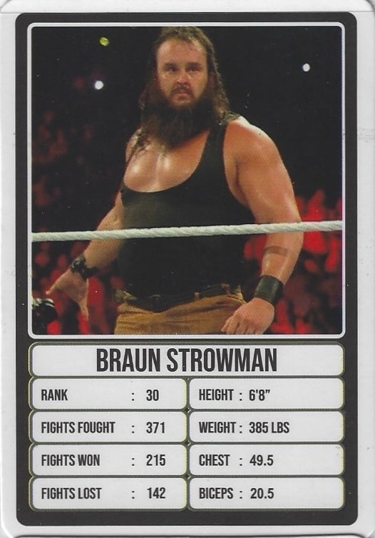 Braun Strowman trading card PW Catalog