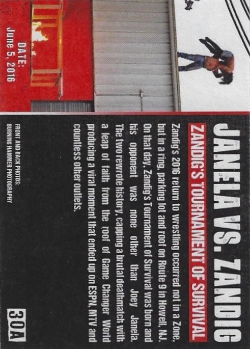 Zandig’s Tournament of Survival – Janela vs. Zandig trading card PW Catalog
