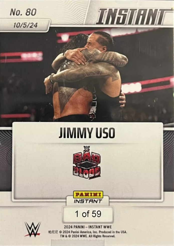 Jimmy USO – Jimmy USO Returns at Bad Blood trading card PW Catalog