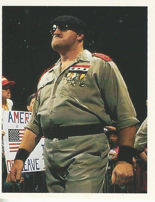WWF Merlin Stickers 1991 Sgt Slaughter #300