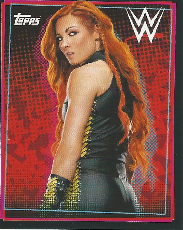 WWE Topps Road to Wrestlemania Stickers 2021 Becky Lynch #301