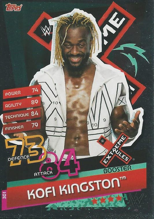 WWE Topps Slam Attax Reloaded 2020 Kofi Kingston #301