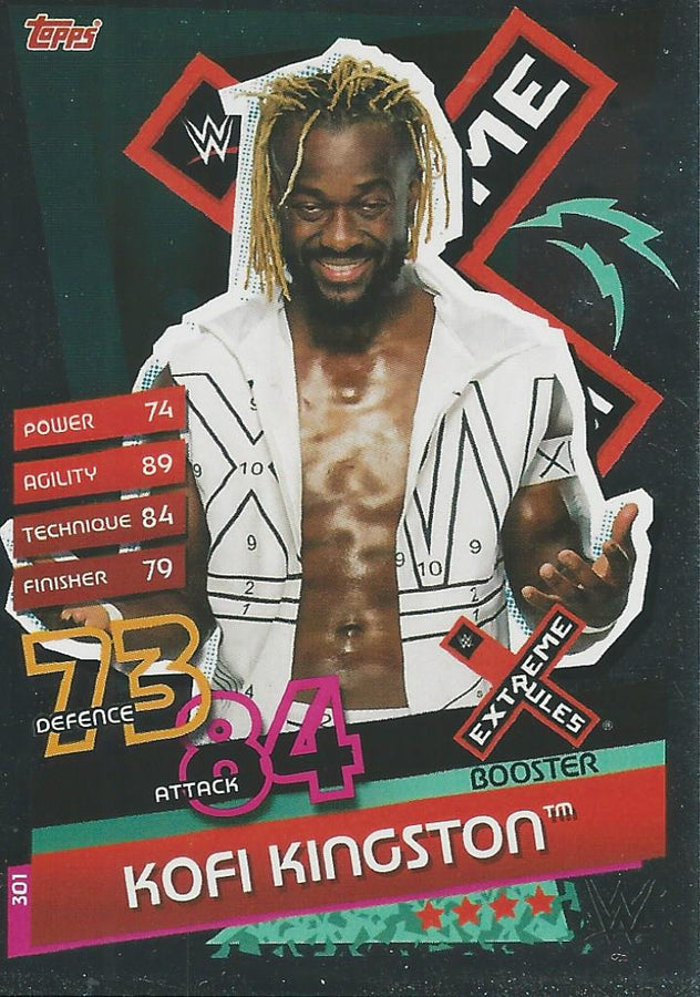 WWE Topps Slam Attax Reloaded 2020 Kofi Kingston #301