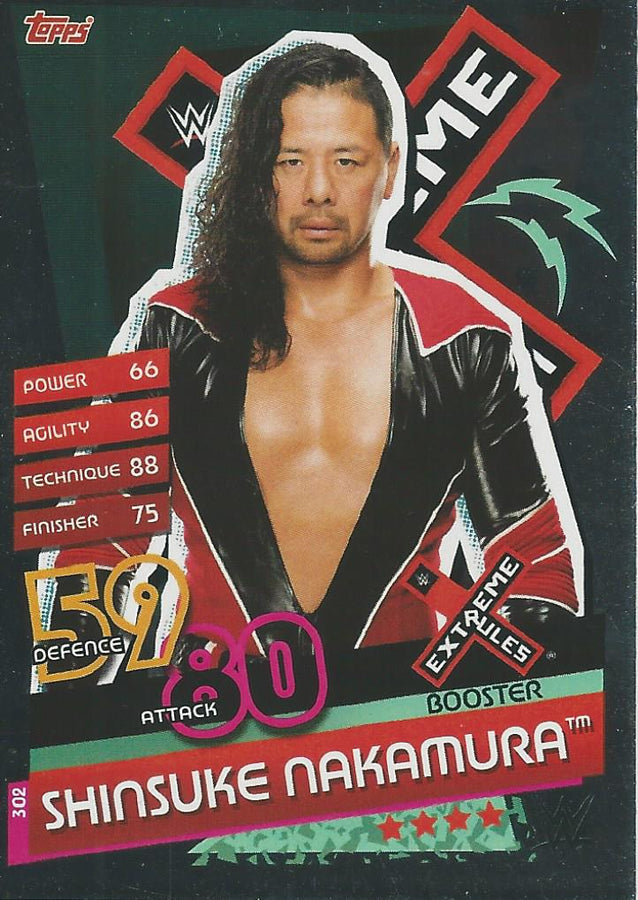 WWE Topps Slam Attax Reloaded 2020 Shinsuke Nakamura #302