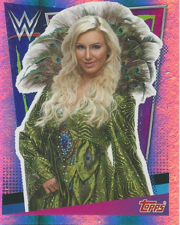 WWE Topps Road to Wrestlemania Stickers 2021 Charlotte Flair #302