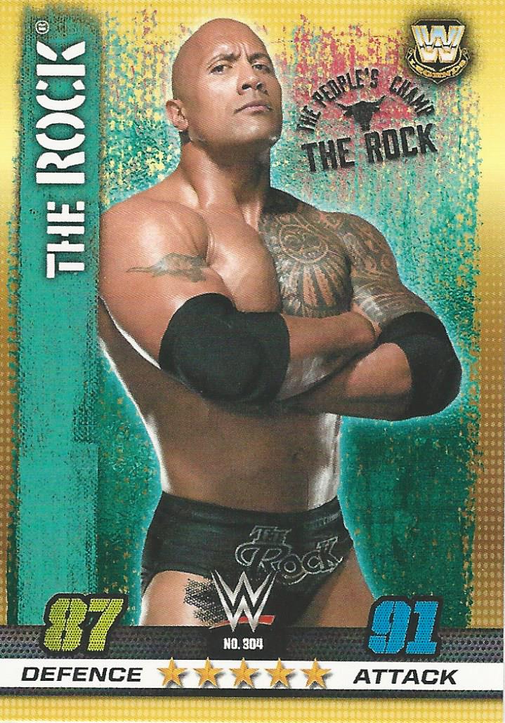 WWE Topps Slam Attax 10th Edition 2017 The Rock #304