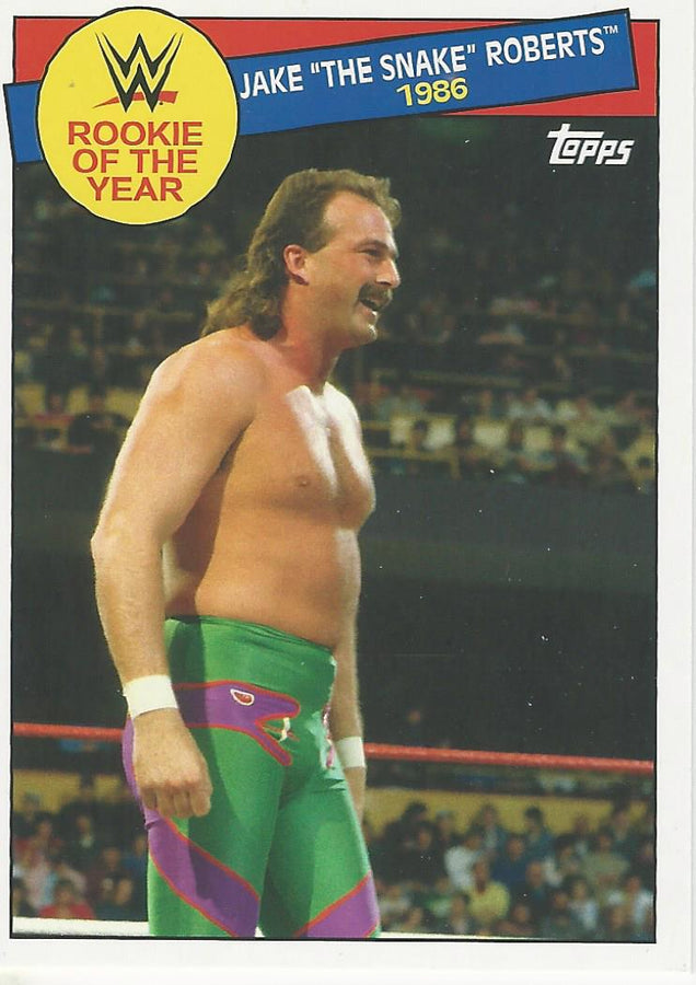 WWE Topps Heritage 2015 Jake the Snake Roberts 4 of 30 trading card PW Catalog