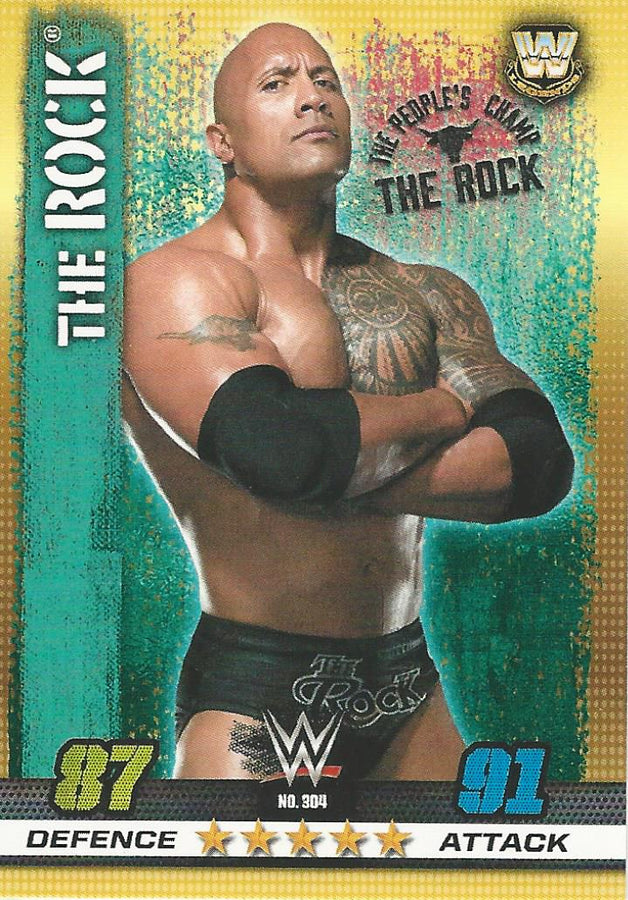 WWE Topps Slam Attax 10th Edition 2017 The Rock #304