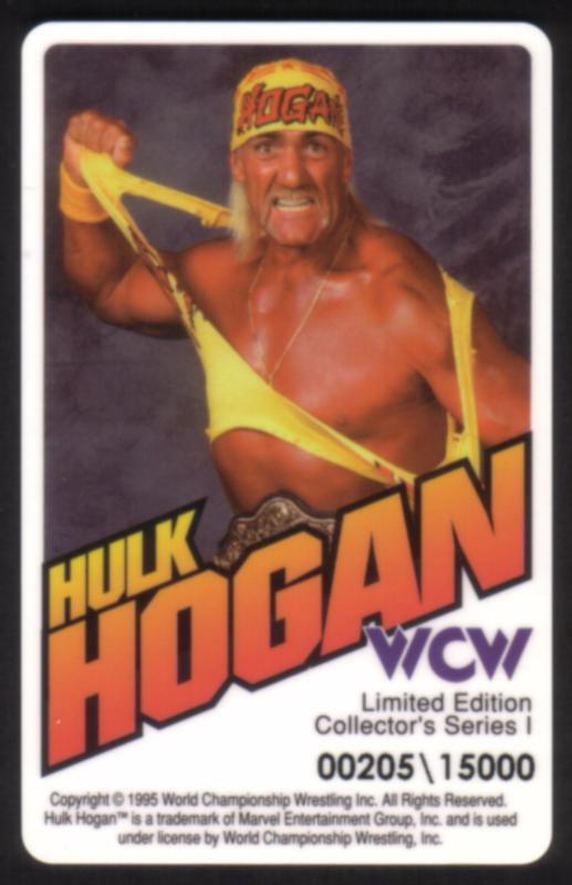WCW Hulk Hogan Phone Card 1995 Pwcatalog