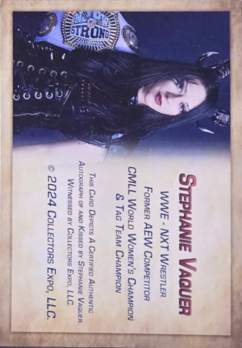 Stephanie Vaquer trading card PW Catalog