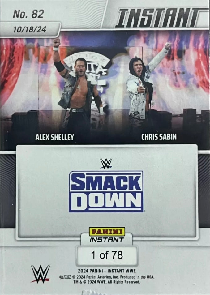 Alex Shelly / Chris Sabin – Motor City Machine Guns Victorious in WWE Debut trading card PW Catalog