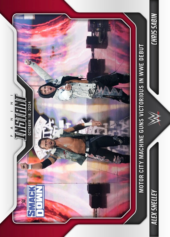 Alex Shelly / Chris Sabin – Motor City Machine Guns Victorious in WWE Debut trading card PW Catalog