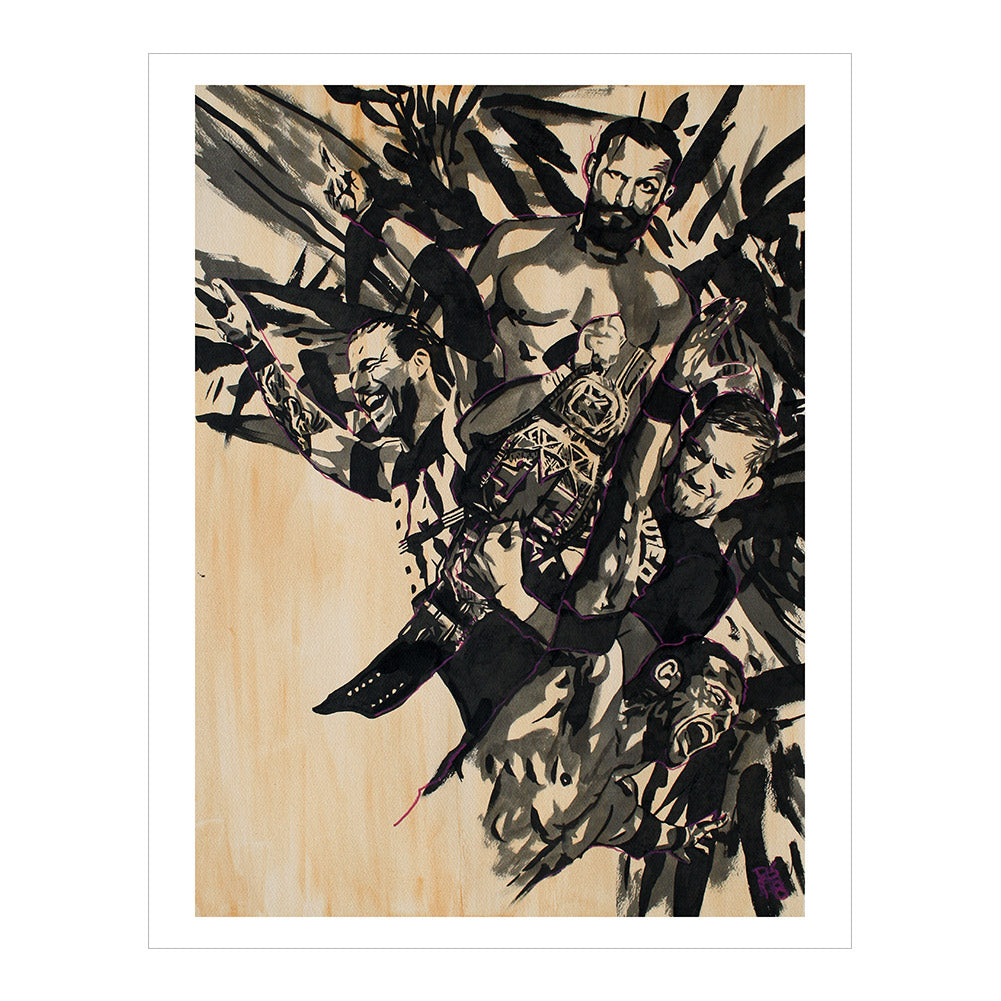 Undisputed Era 11 x 14 Rob Schamberger Art Print