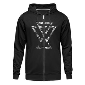 Undisputed Era "Camo Logo" Full-Zip Hoodie Sweatshirt
