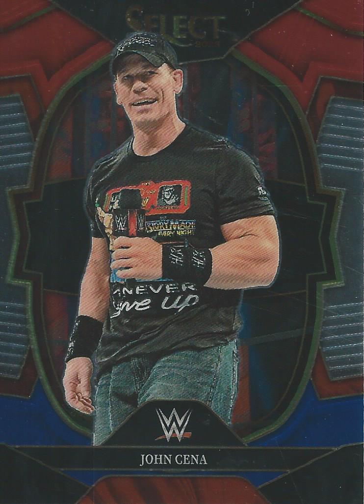 WWE Panini Select 2023 Red/Silver/Blue John Cena #79