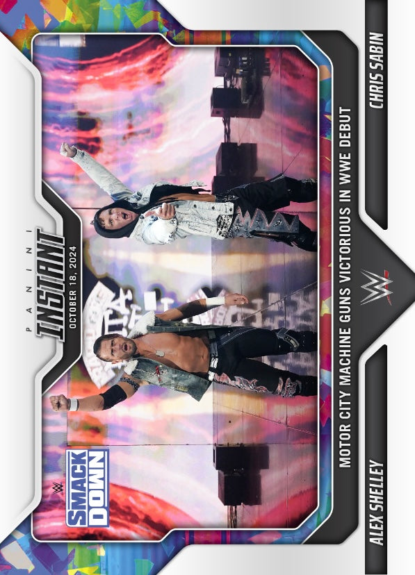 Alex Shelly / Chris Sabin – Motor City Machine Guns Victorious in WWE Debut trading card PW Catalog