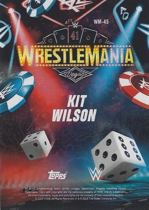 KIT Wilson trading card PW Catalog