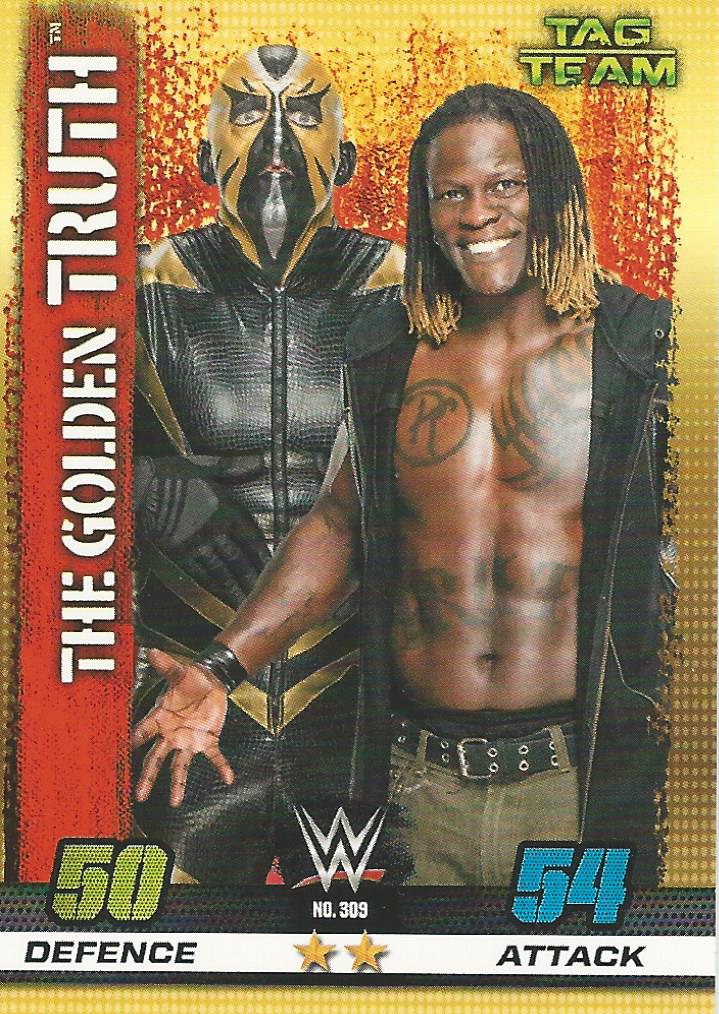 WWE Topps Slam Attax 10th Edition 2017 Goldust and R-Truth #309