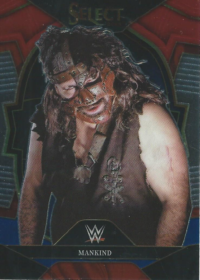 WWE Panini Select 2023 Red/Silver/Blue Mankind #89