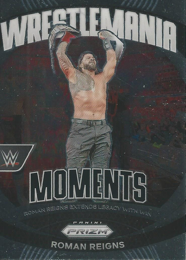 WWE Panini Prizm 2024 Wrestlemania Moments Roman Reigns #17
