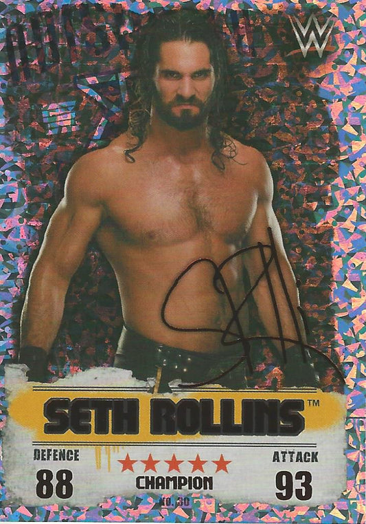 WWE Topps Slam Attax Takeover 2016 Seth Rollins Red Champion #30