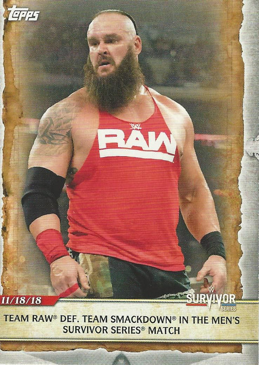 WWE Topps Road to Wrestlemania 2020 Braun Strowman #30