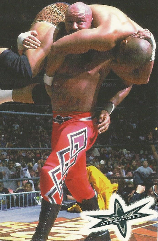 WCW Crazy Planet Stickers 1999 Perry Saturn trading card PW Catalog