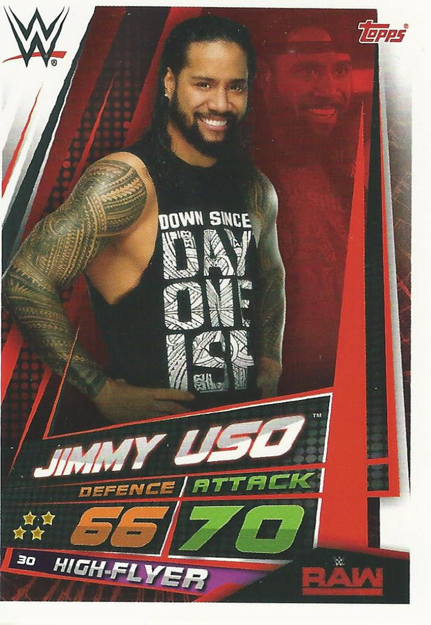 WWE Topps Slam Attax Universe 2019 Jimmy Uso #30