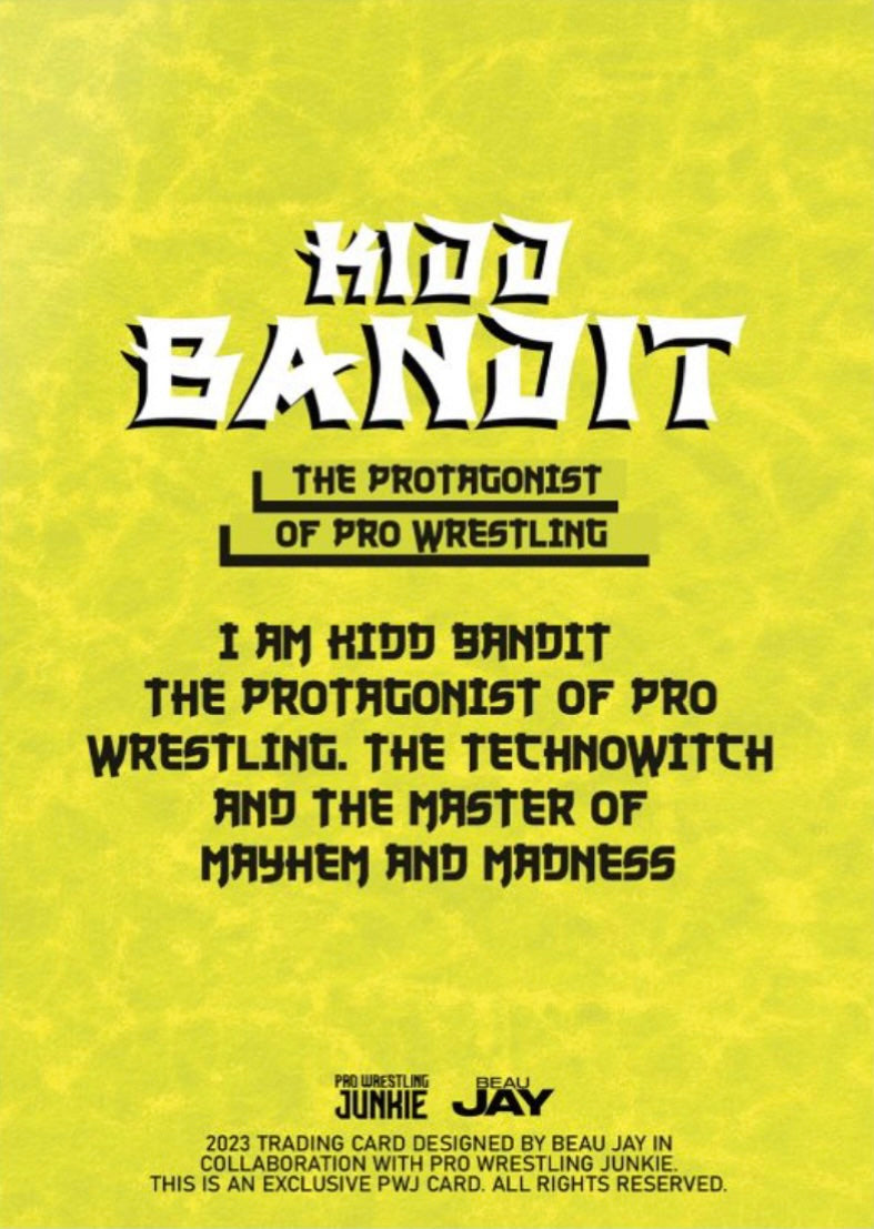 Kidd Bandit trading card PW Catalog