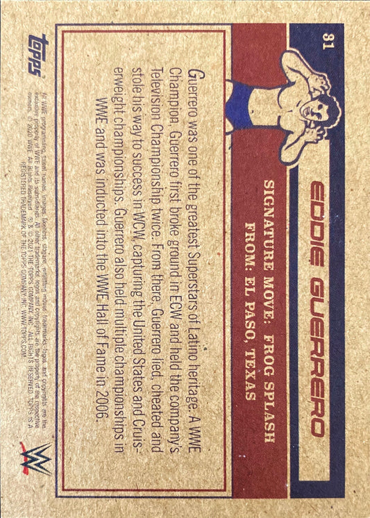 Eddie Guerrero trading card PW Catalog