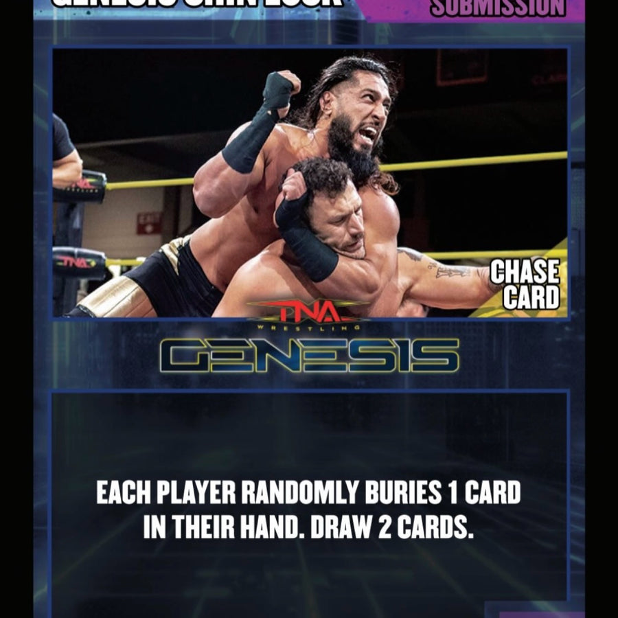 Lead Submission: Genesis Chin Lock trading card PW Catalog