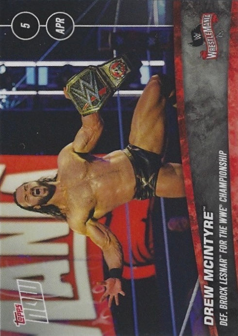 Drew Mcintyre DEF. Brock Lesnar for the WWE Championship