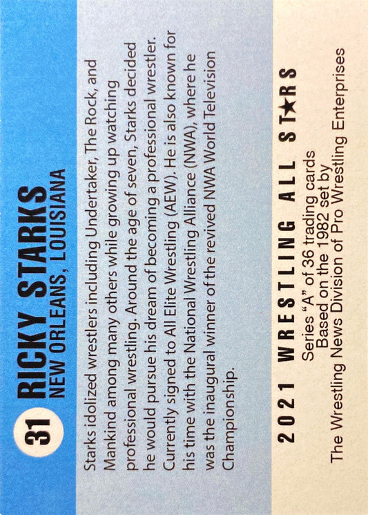 Ricky Starks trading card PW Catalog
