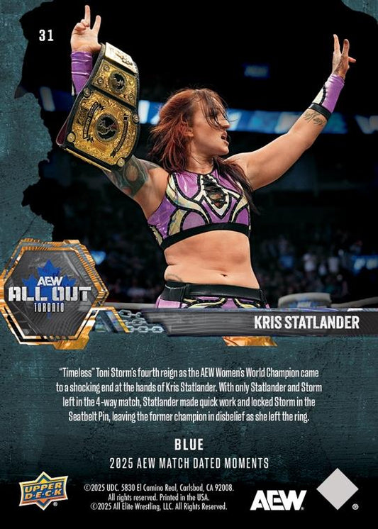 Kris Statlander – Kris Statlander Shocks the World and Ends “Timeless” Toni Storm’s Reign AS the AEW Women’s World Champion