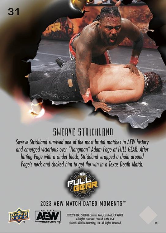 Swerve Strickland – Swerve Strickland Defeats “Hangman” Adam Page in a Brutal Texas Death Match