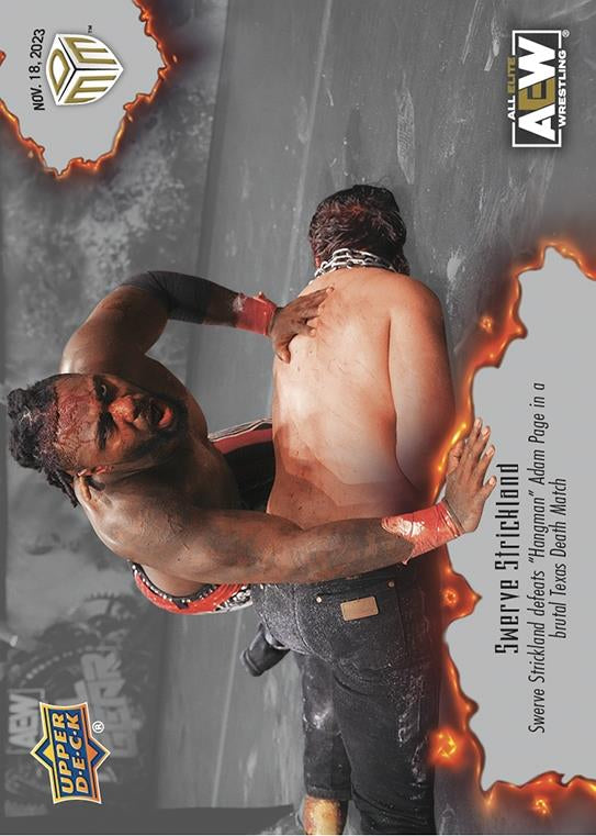 Swerve Strickland – Swerve Strickland Defeats “Hangman” Adam Page in a Brutal Texas Death Match