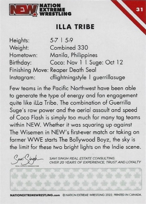 Illa Tribe trading card PW Catalog