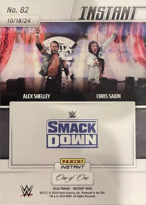 Alex Shelly / Chris Sabin – Motor City Machine Guns Victorious in WWE Debut trading card PW Catalog