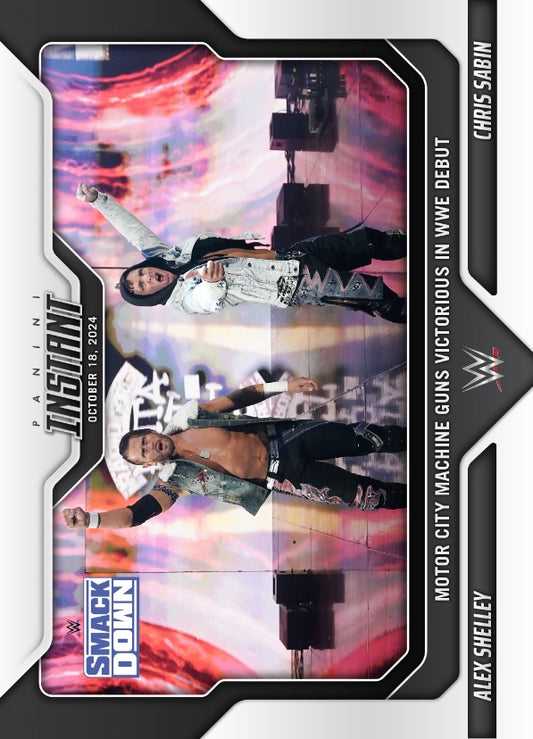 Alex Shelly / Chris Sabin – Motor City Machine Guns Victorious in WWE Debut trading card PW Catalog