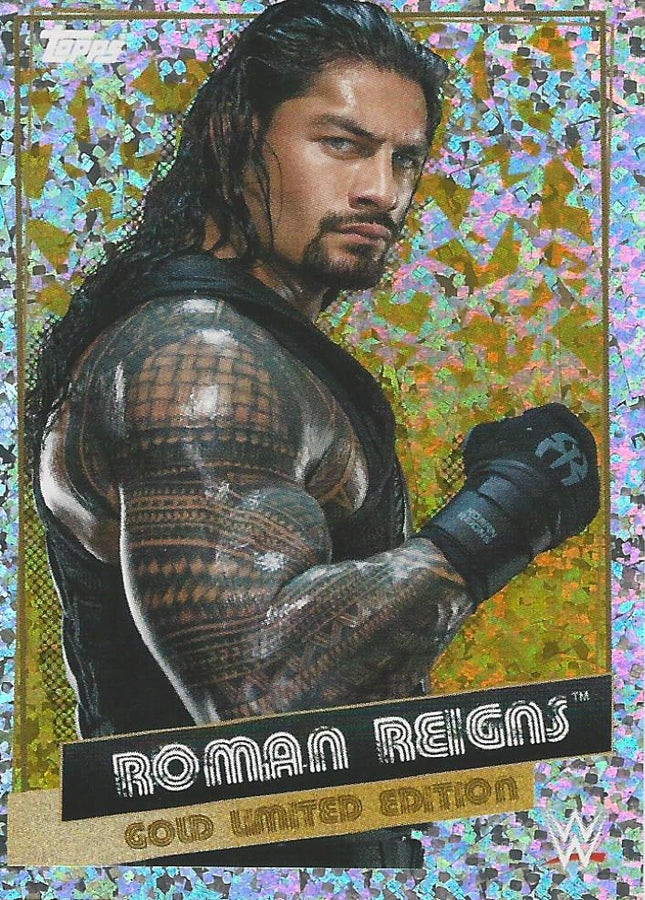 WWE Topps Road to Wrestlemania Stickers 2021 Roman Reigns LE3 trading card PW Catalog