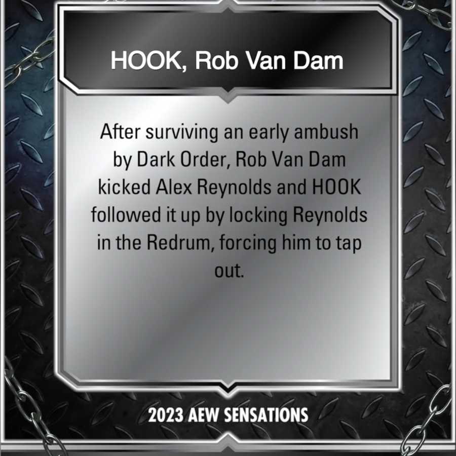 10/25/23 – Hook, ROB VAN DAM – Hook, ROB VAN DAM Defeat Alex Reynolds, John Silver