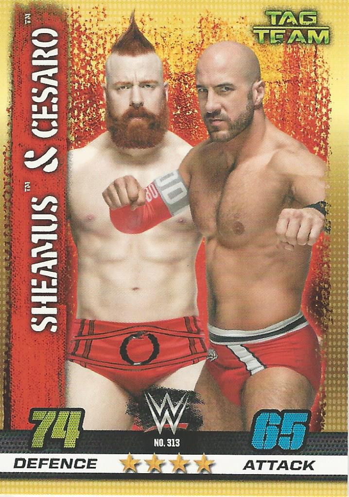 WWE Topps Slam Attax 10th Edition 2017 Sheamus and Cesaro #313