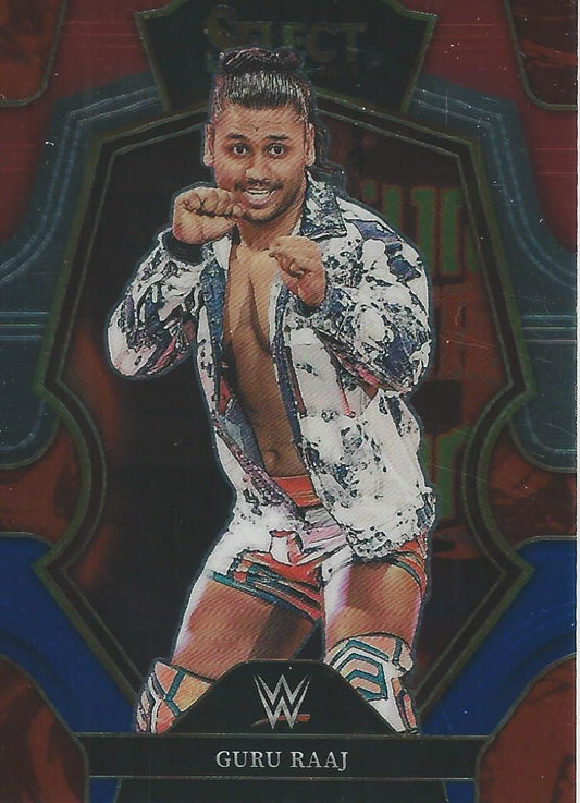 WWE Panini Select 2023 Red/Silver/Blue Guru Raaj #154