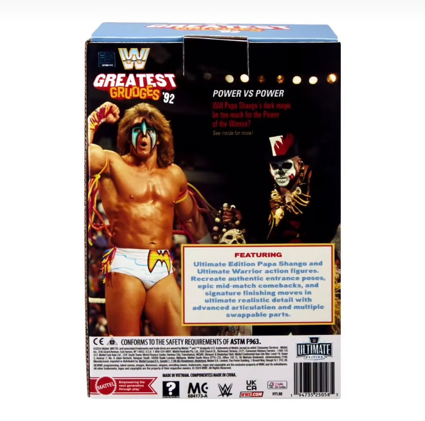 WWE Mattel Ultimate Edition WWE Greatest Grudges ´92 Papa Shango vs. Ultimate Warrior Action & Toy Figures PWcatalog