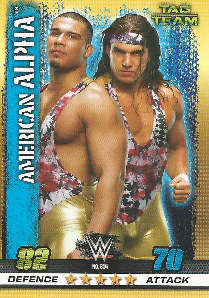 WWE Topps Slam Attax 10th Edition 2017 American Alpha #314